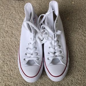 White Hightop Converse